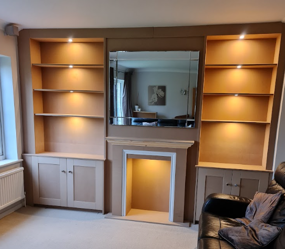Lit Alcove Units & Fireplace - Alcove Units in Amersham